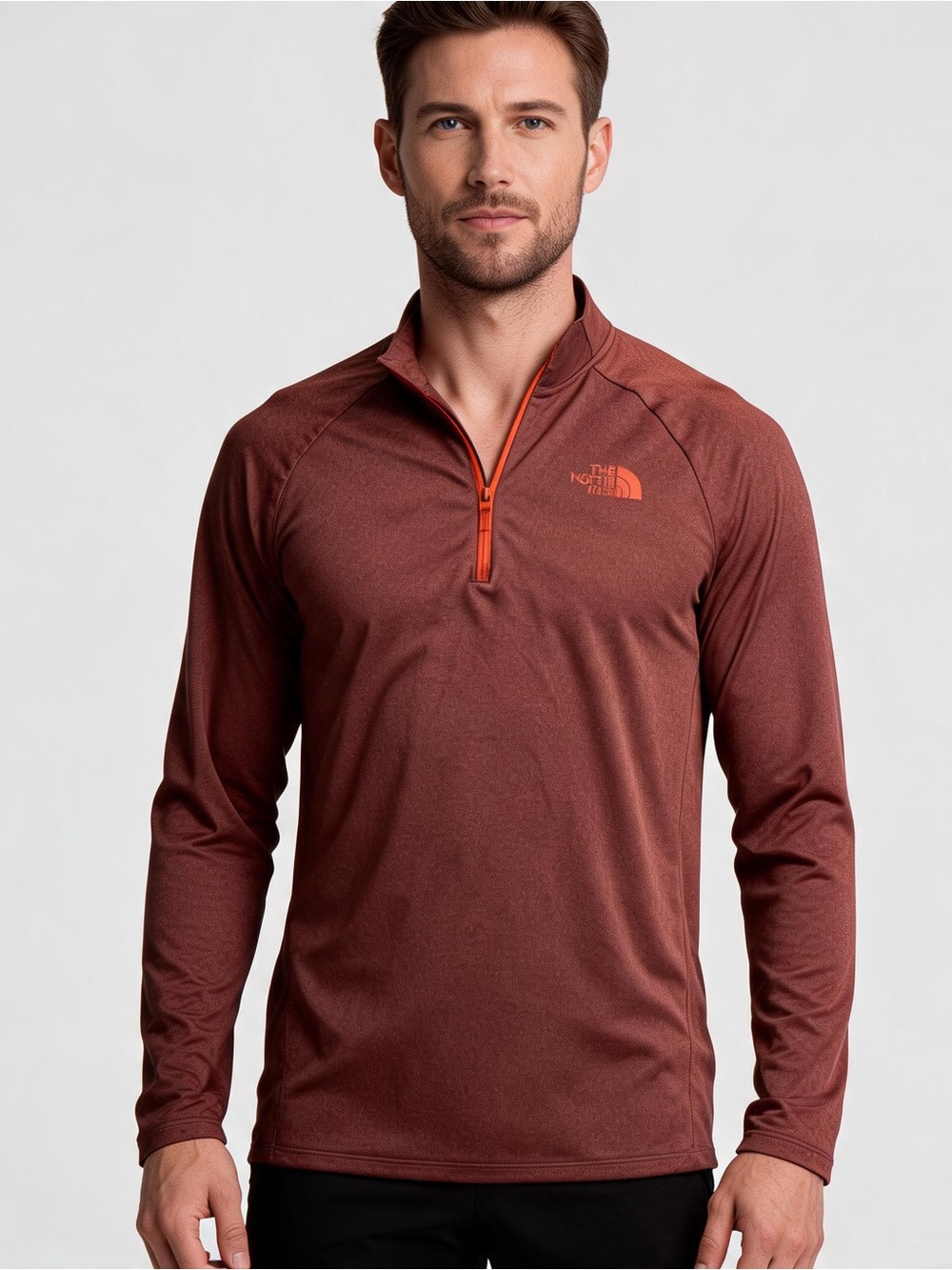 NWOT - The North Face Burgundy Half-Zip Pullover